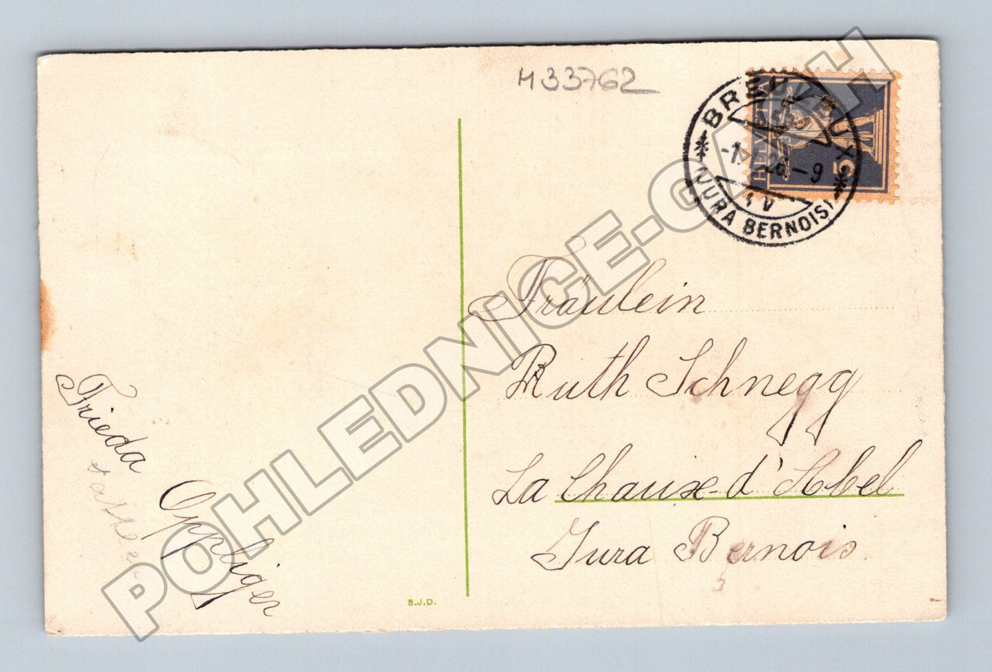 Pohlednice Švýcarsko Novoroční přání s květinami 1912 (M33762)