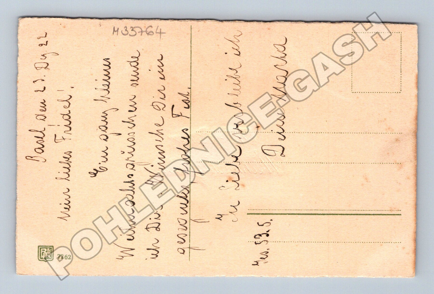 Pohlednice Švýcarsko Vánoční přání květiny 1922 (M33764)