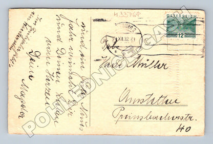Pohlednice Rakousko Vánoční sýkorky 1932 (M33768)