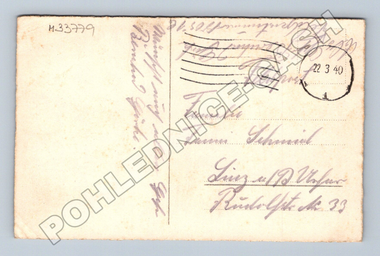 Pohlednice Rakousko Velikonoce květiny zvony 1940 (M33779)