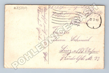 Pohlednice Rakousko Velikonoce květiny zvony 1940 (M33779)