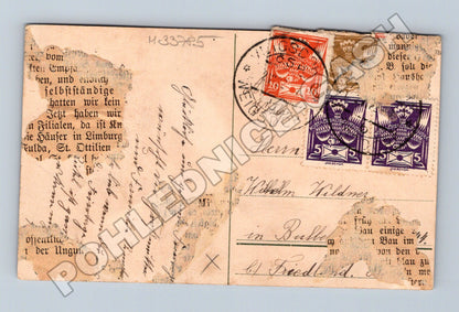 Pohlednice Pfingstní motiv chrobáci 1909 (M33785)