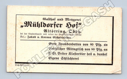 Pohlednice Německo Altötting reklama Mühldorfer Hof (M33797)