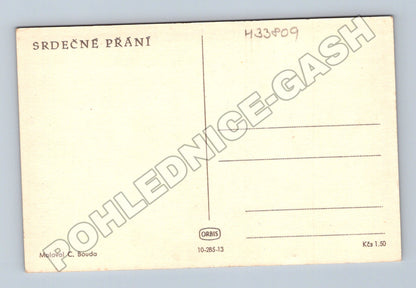 Pohlednice kresba tulipány C. Bouda 1905 (M33809)