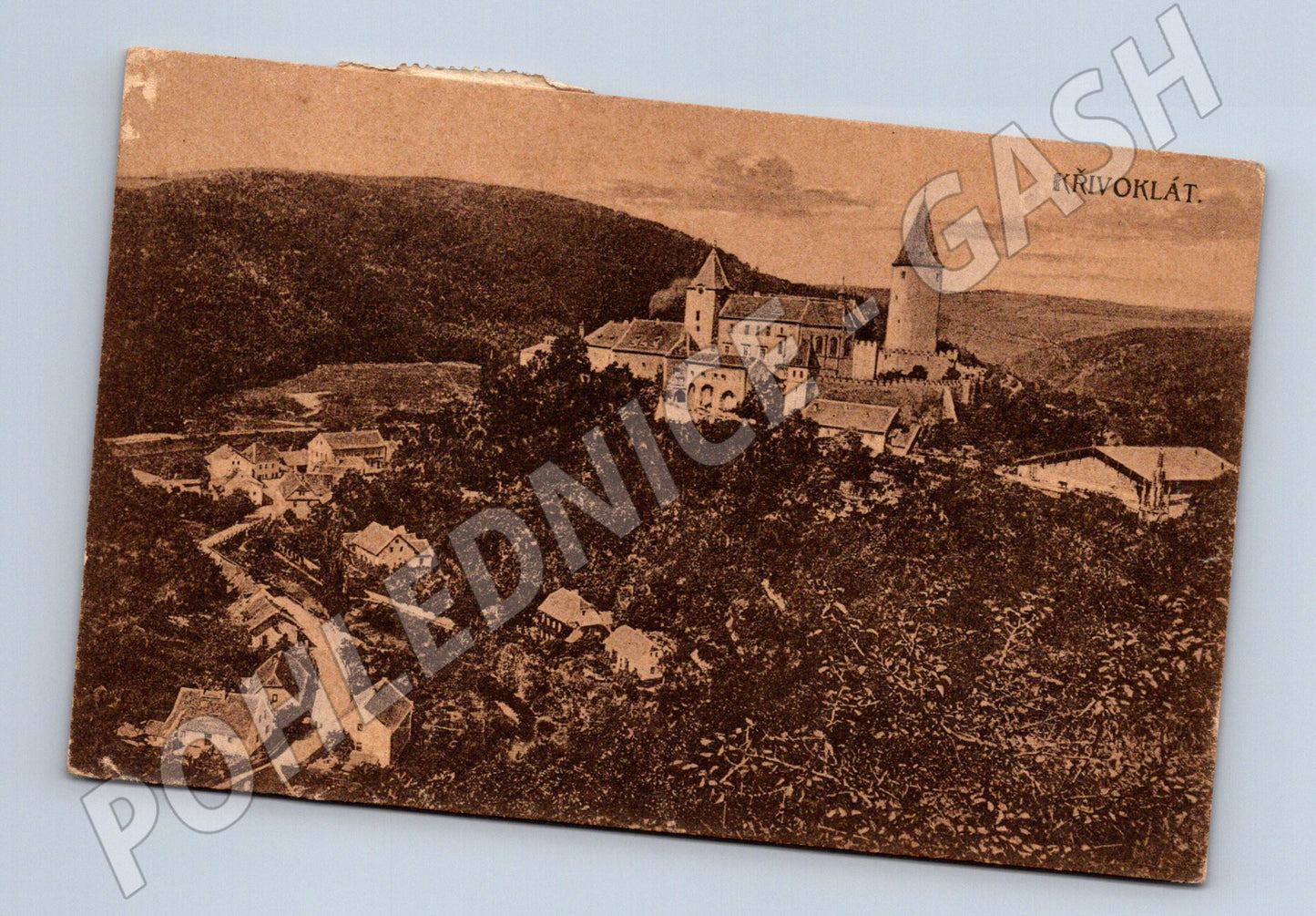 Pohlednice Křivoklát 1920 hrad (M3383)