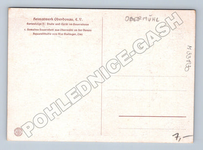 Pohlednice Rakousko malované Bauernbett (M33830)