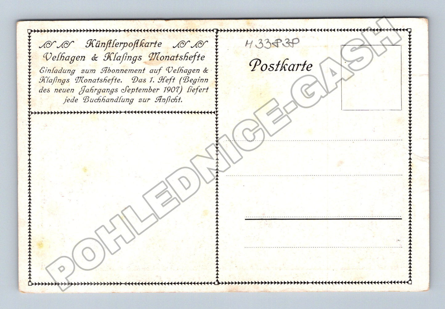 Pohlednice Německo louka s bílými květy 1907 (M33838)