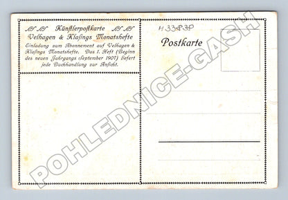 Pohlednice Německo louka s bílými květy 1907 (M33838)