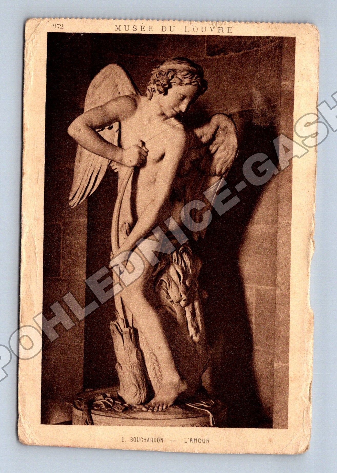 Pohlednice Francie Louvre socha L'Amour 1929 (M33839)