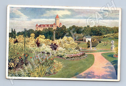 Pohlednice Konopiště malba F Holoubek (M3384)