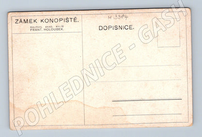 Pohlednice Konopiště malba F Holoubek (M3384)