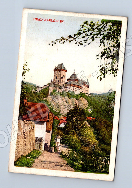 Pohlednice Karlštejn kolorovaný motiv (M3385)
