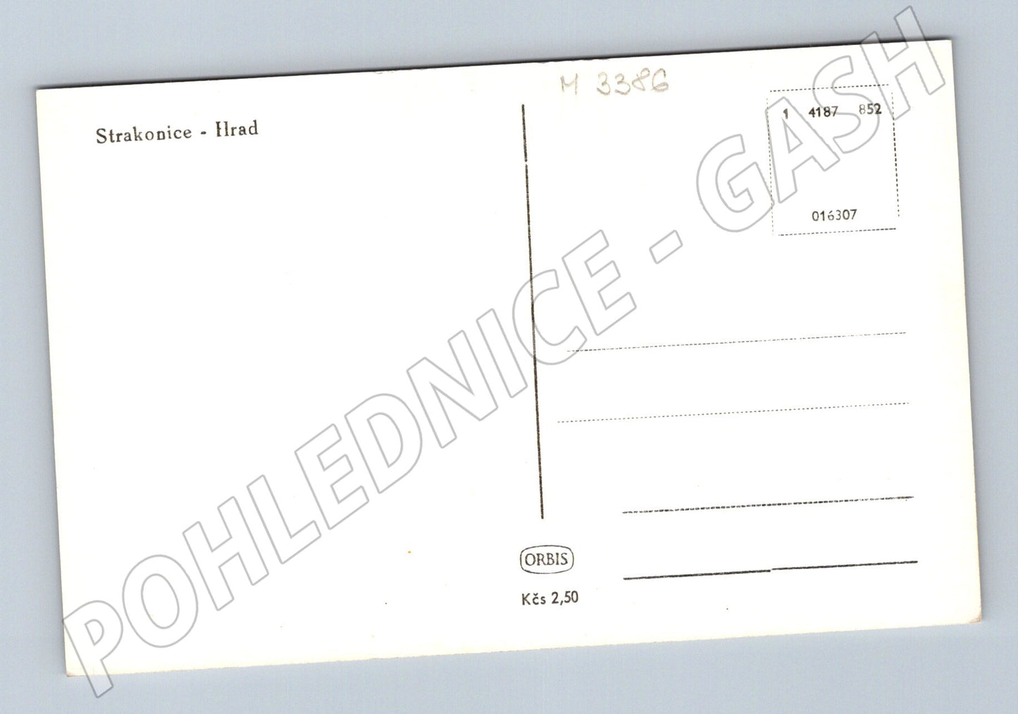 Pohlednice Strakonice hrad ORBIS (M3386)