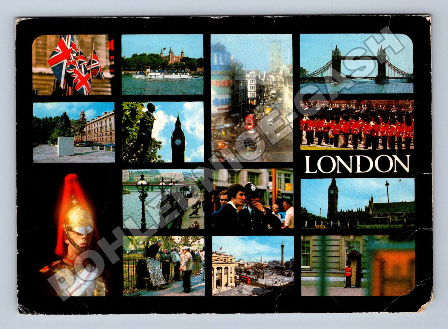 Pohlednice Velká Británie London koláž památek (M33861)