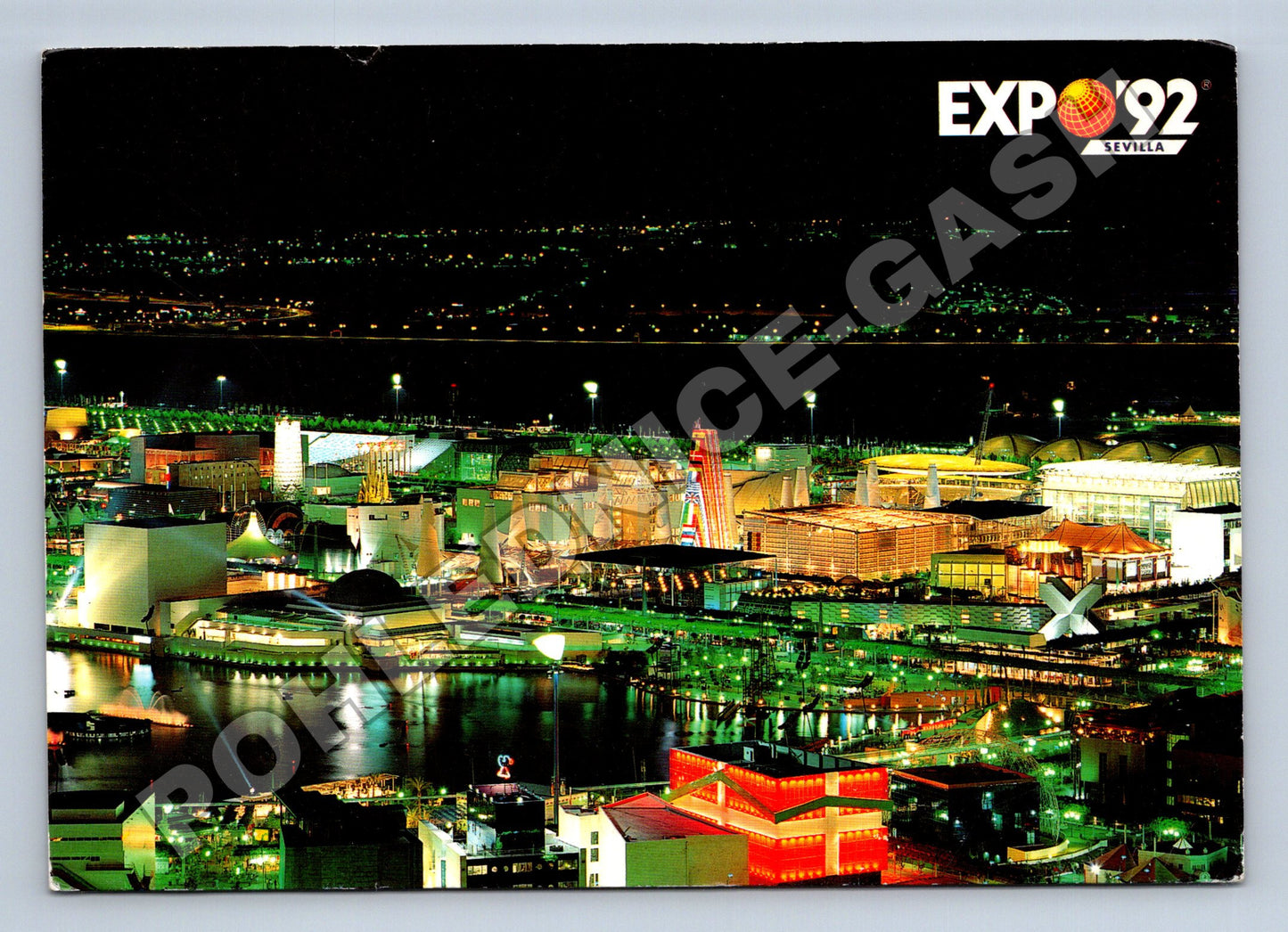 Pohlednice Španělsko Sevilla Expo '92 noční pohled 1992 (M33862)