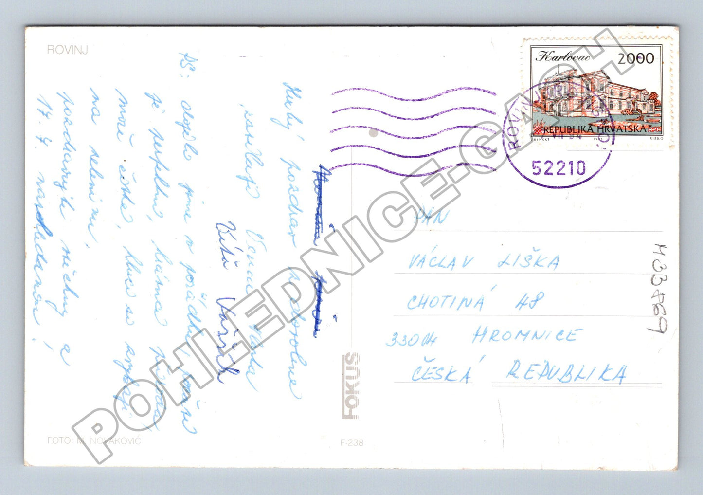 Pohlednice Chorvatsko Rovinj 2000 (M33869)