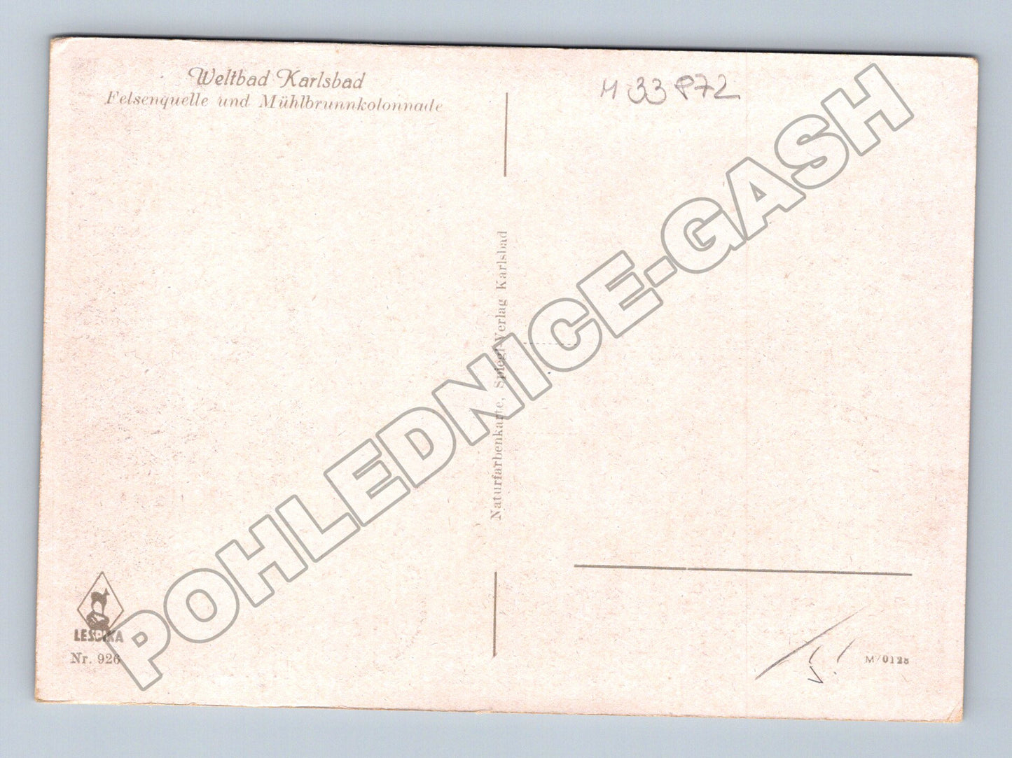 Pohlednice Karlovy Vary Mlýnská kolonáda (M33872)