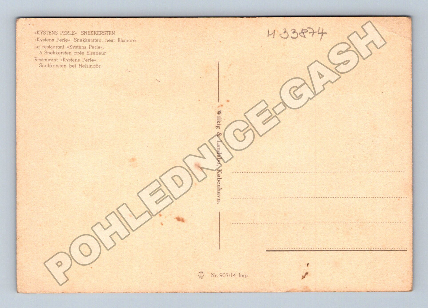 Pohlednice Dánsko Kystens Perle Snekkersten (M33874)