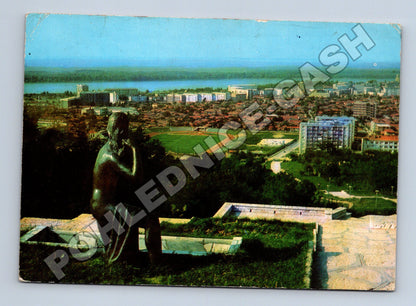 Pohlednice Bulharsko Silistra město se sochou 1973 (M33882)