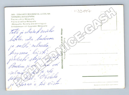 Pohlednice Španělsko Torremolinos hotel s bazénem (M33887)