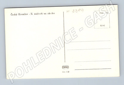 Pohlednice Český Krumlov II nádvoří zámku (M3389)