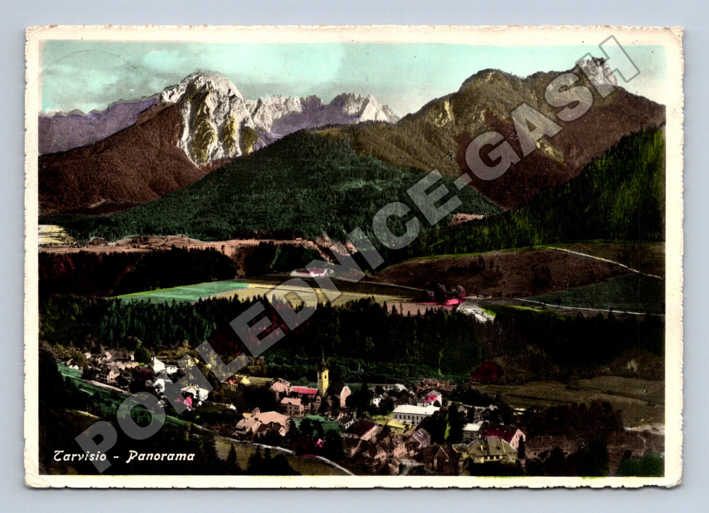 Pohlednice Itálie Tarvisio panorama 1918 (M33891)