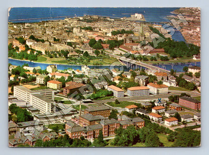 Pohlednice Norsko Trondheim letecký pohled 1961 (M33893)