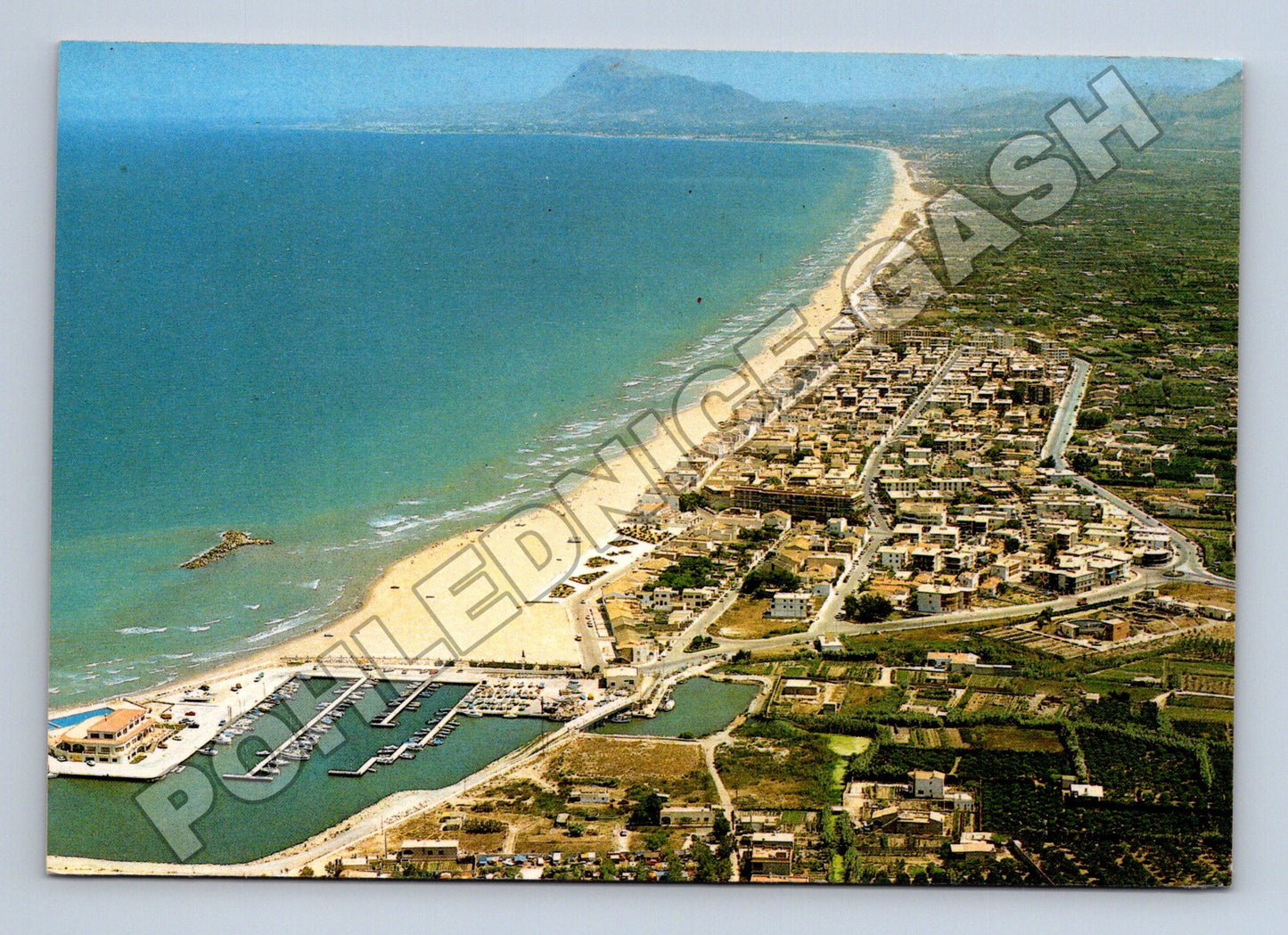 Pohlednice Španělsko Oliva pobřeží marina 1986 (M33899)