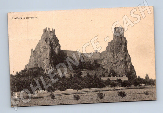 Pohlednice Trosky u Rovenska 1940 (M3390)