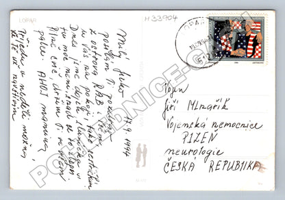 Pohlednice Chorvatsko Lopar pláž 1994 (M33904)