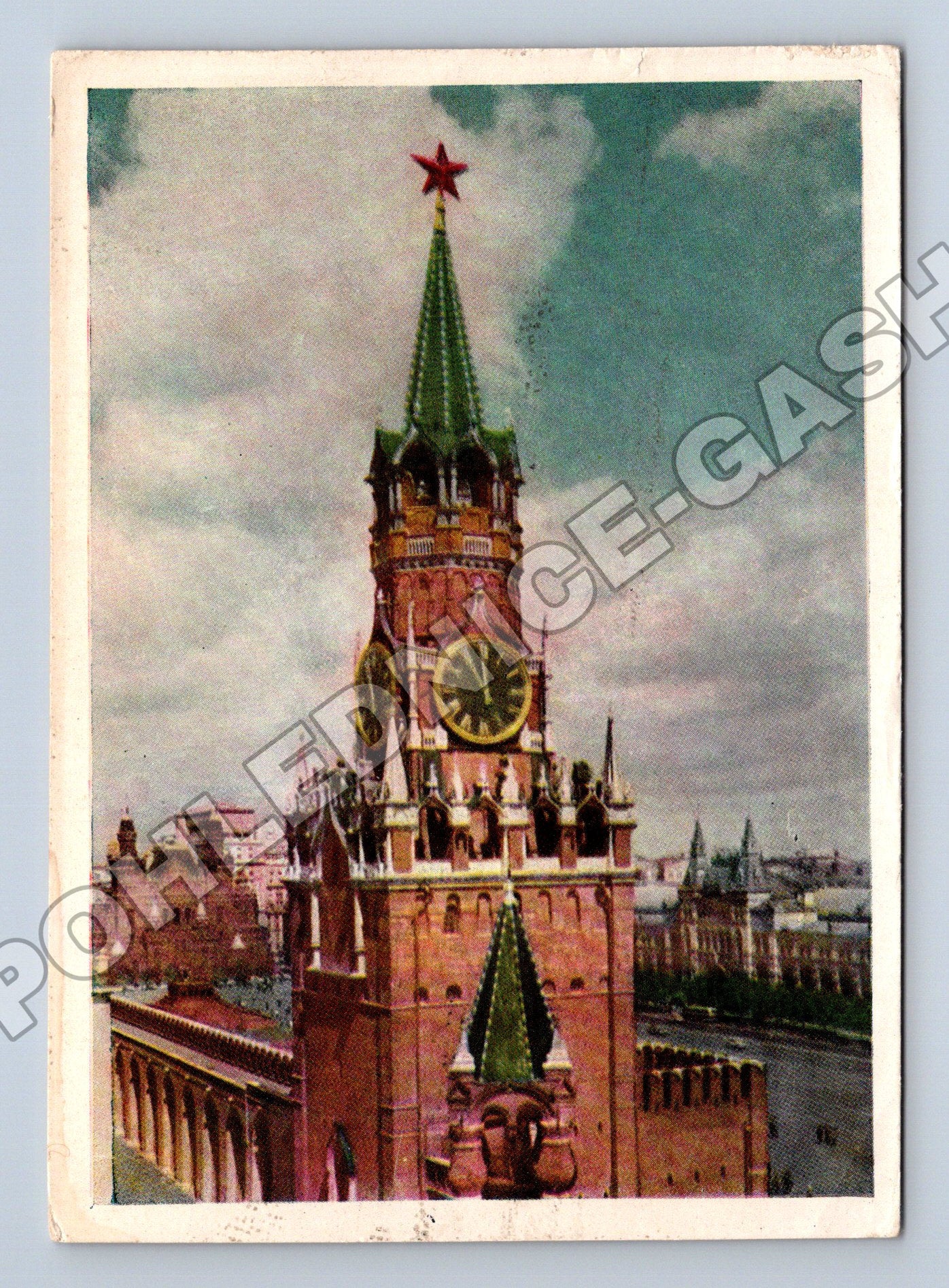 Pohlednice Rusko Moskva Spasská věž Kremlu 1958 (M33912)