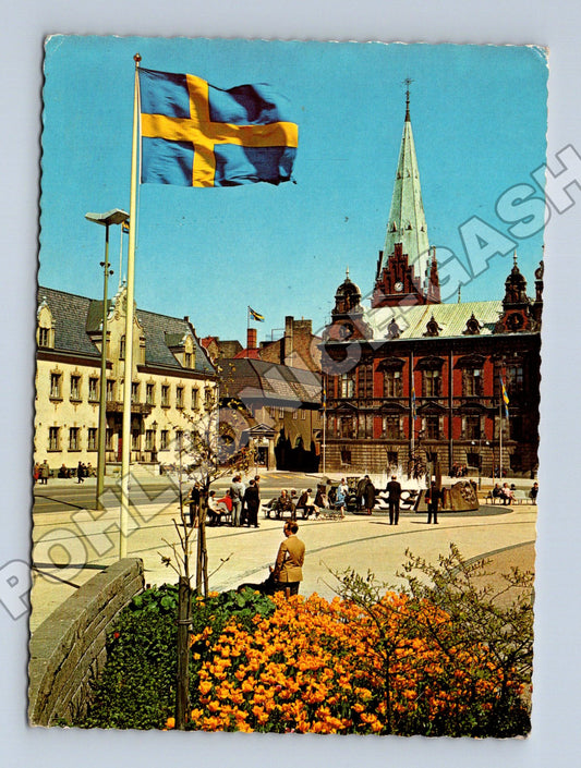 Pohlednice Švédsko Malmö Stortorget 1976 (M33920)