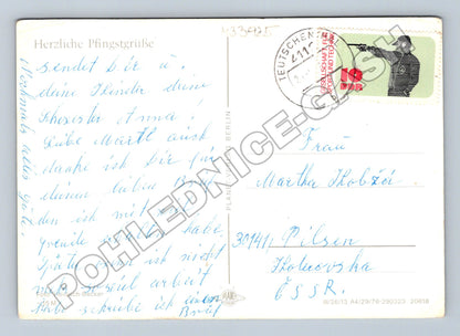 Pohlednice Německo venkovská jarní krajina 1976 (M33925)