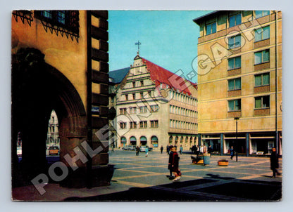 Pohlednice Německo Lipsko Naschmarkt Alte Waage 1967 (M33927)