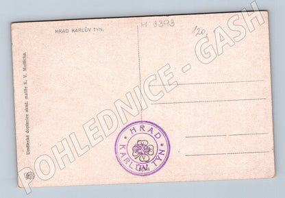 Pohlednice Karlštejn 1930 K V Muttlich (M3393)