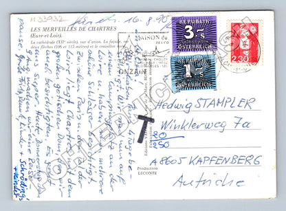 Pohlednice Francie Chartres katedrála 1990 (M33932)