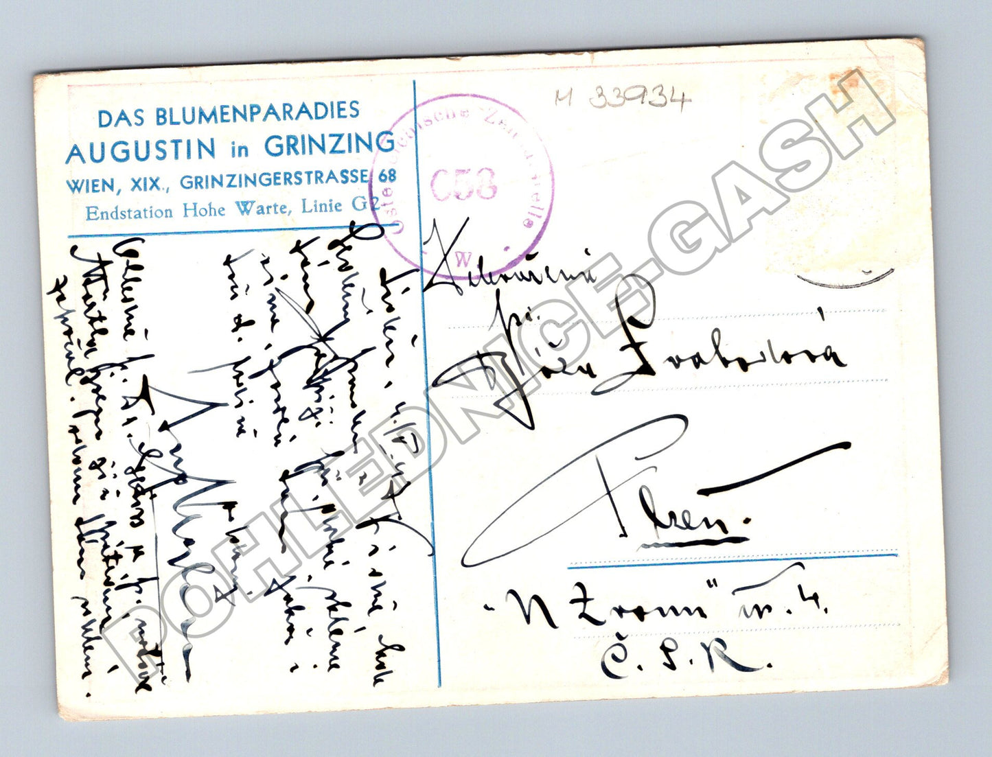 Pohlednice Rakousko Vídeň Grinzing Augustin (M33934)