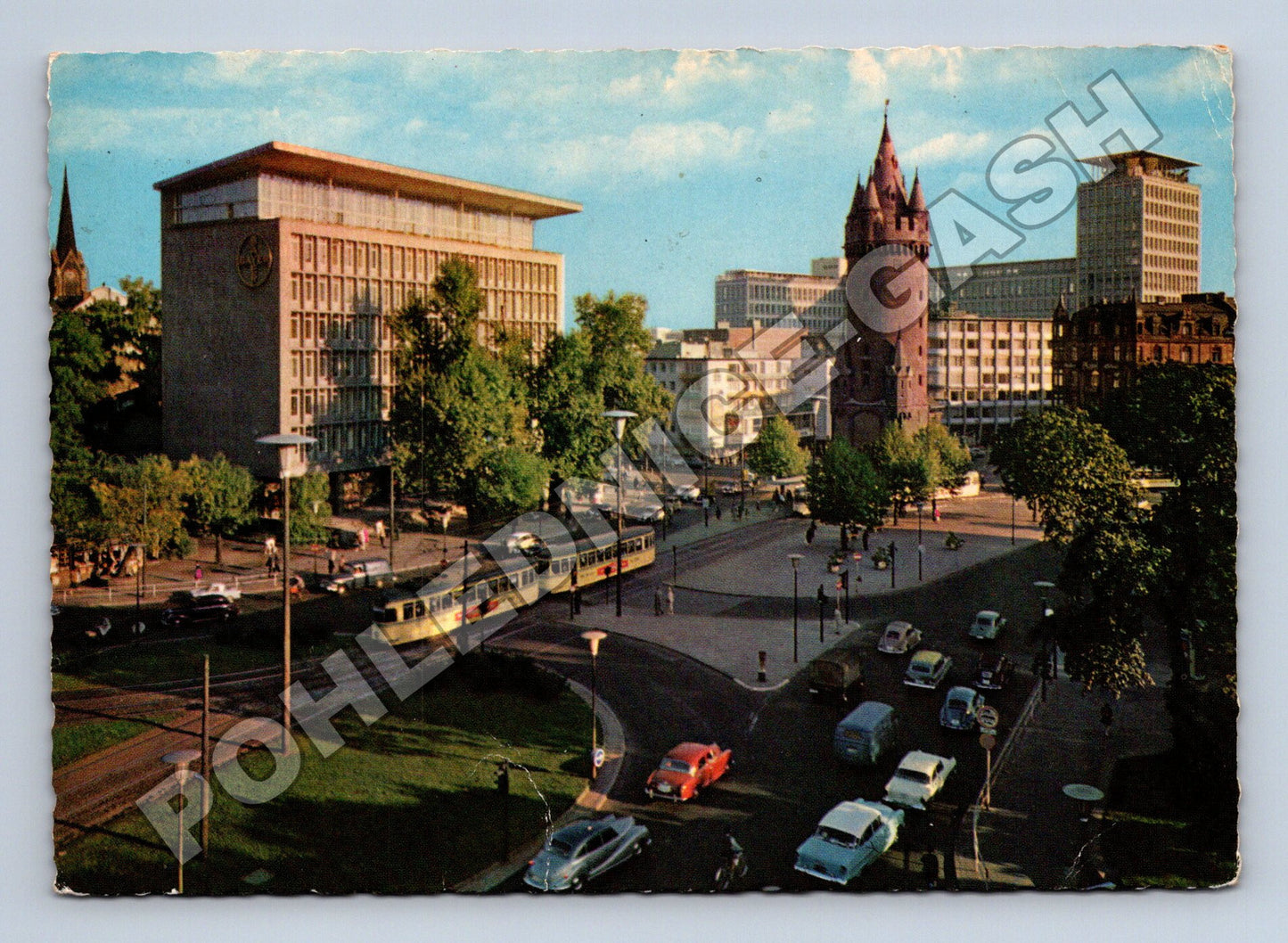 Pohlednice Německo Frankfurt Eschenheimer Turm 1962 (M33946)