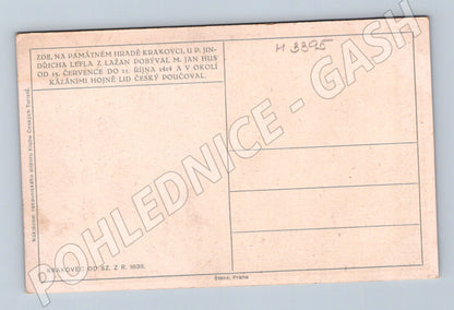 Pohlednice Krakovec ilustrace Jan Hus (M3395)