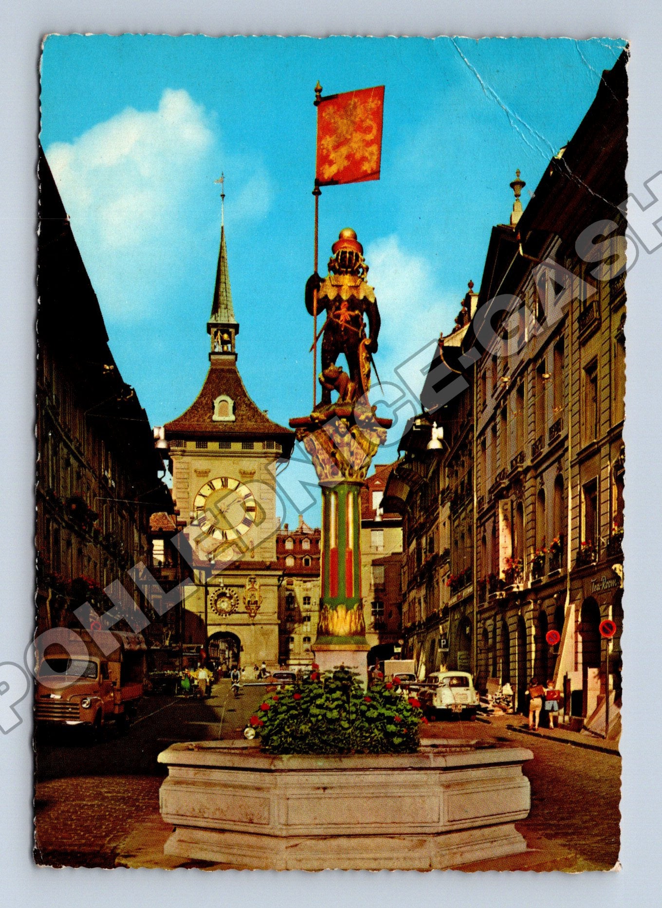 Pohlednice Švýcarsko Bern Zähringerbrunnen Zytglogge 1969 (M33952)