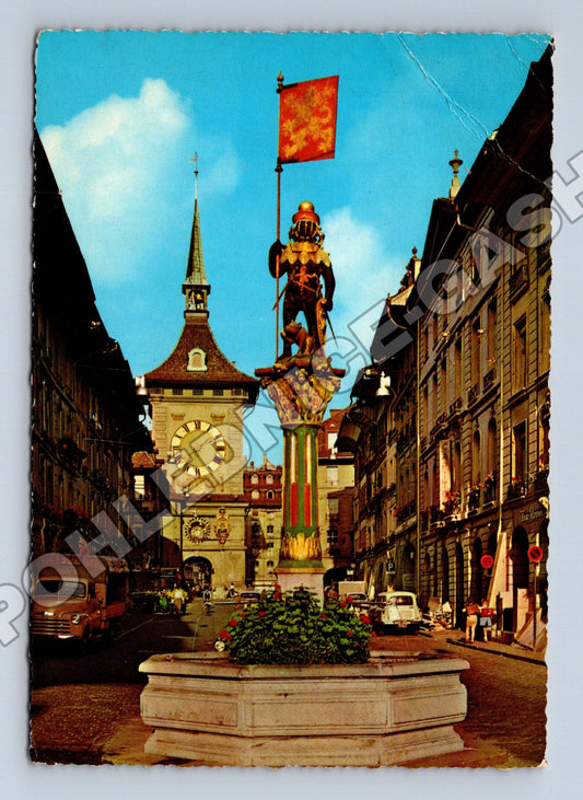 Pohlednice Švýcarsko Bern Zähringerbrunnen Zytglogge 1969 (M33952)