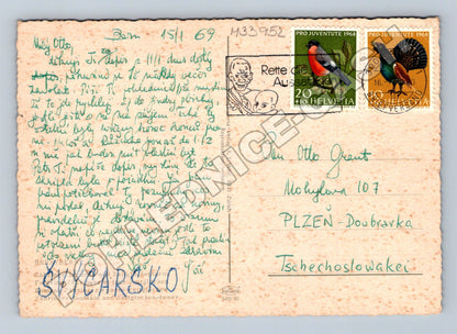 Pohlednice Švýcarsko Bern Zähringerbrunnen Zytglogge 1969 (M33952)