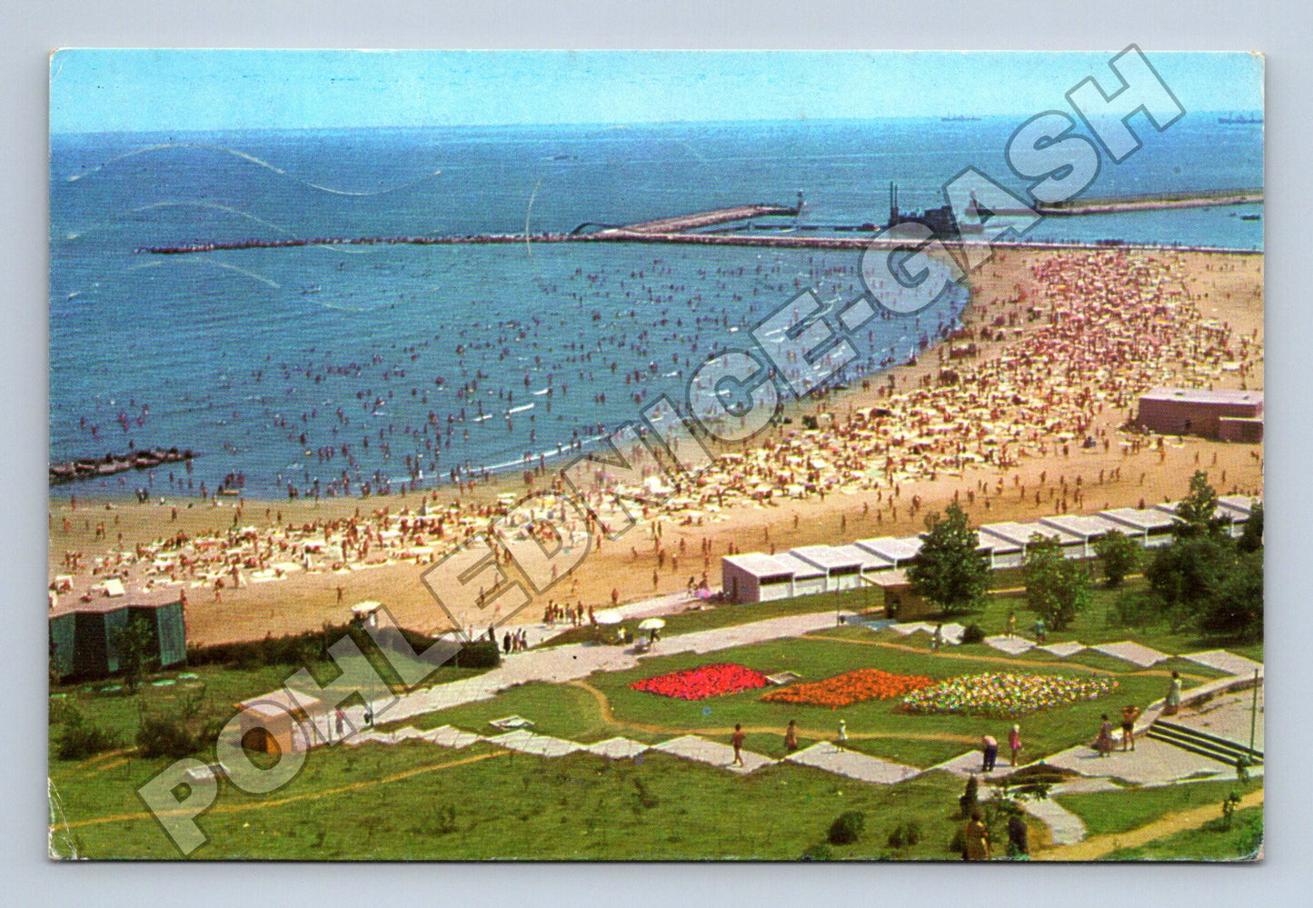 Pohlednice Rumunsko Constanta pláž s lidmi (M33961)