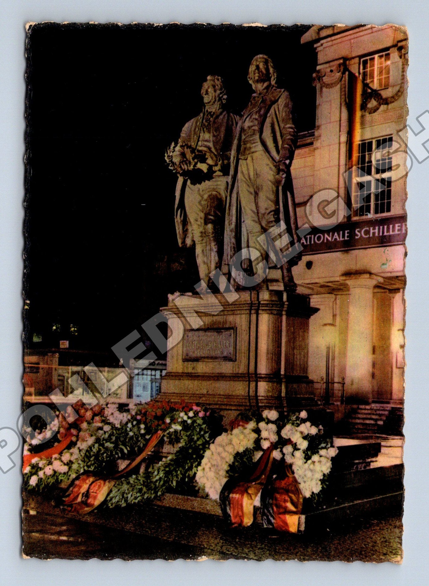 Pohlednice Německo Weimar Goethe-Schiller-Denkmal 1965 (M33962)