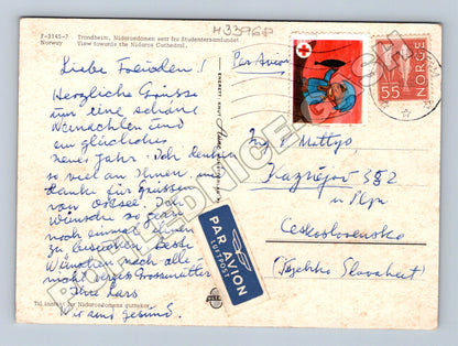 Pohlednice Norsko Trondheim Nidarosdomen katedrála (M33968)