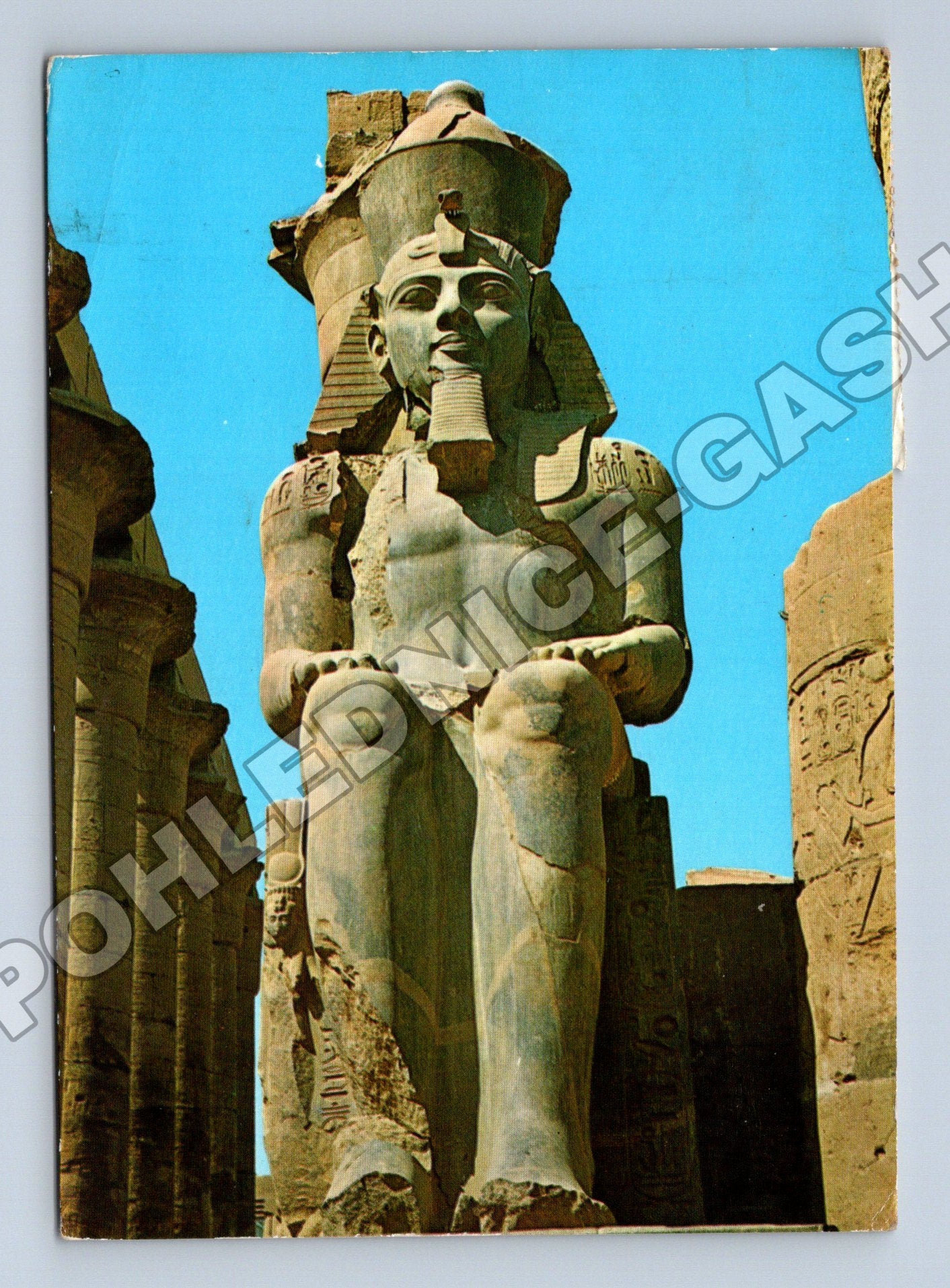 Pohlednice Egypt Luxor chrám Ramses II. 1979 (M33973)