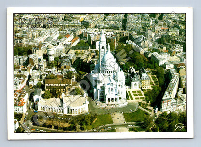 Pohlednice Francie Paříž Sacré-Cœur letecký pohled (M33975)