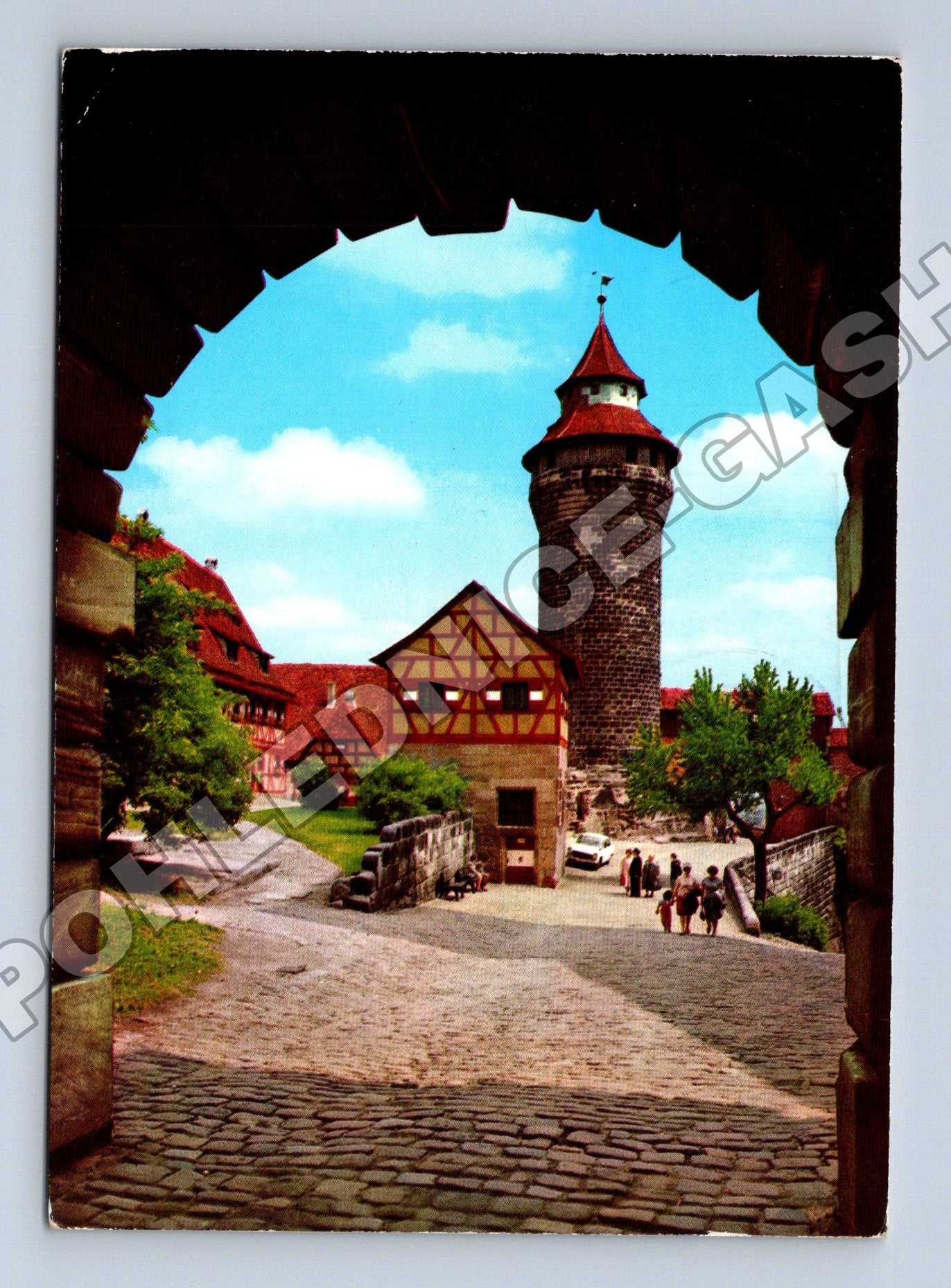 Pohlednice Německo Norimberk hrad Sinwellturm 1980 (M33976)
