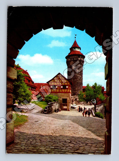 Pohlednice Německo Norimberk hrad Sinwellturm 1980 (M33976)