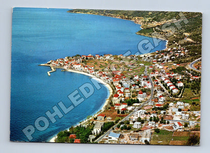 Pohlednice Chorvatsko Gradac letecký pohled 1967 (M33981)
